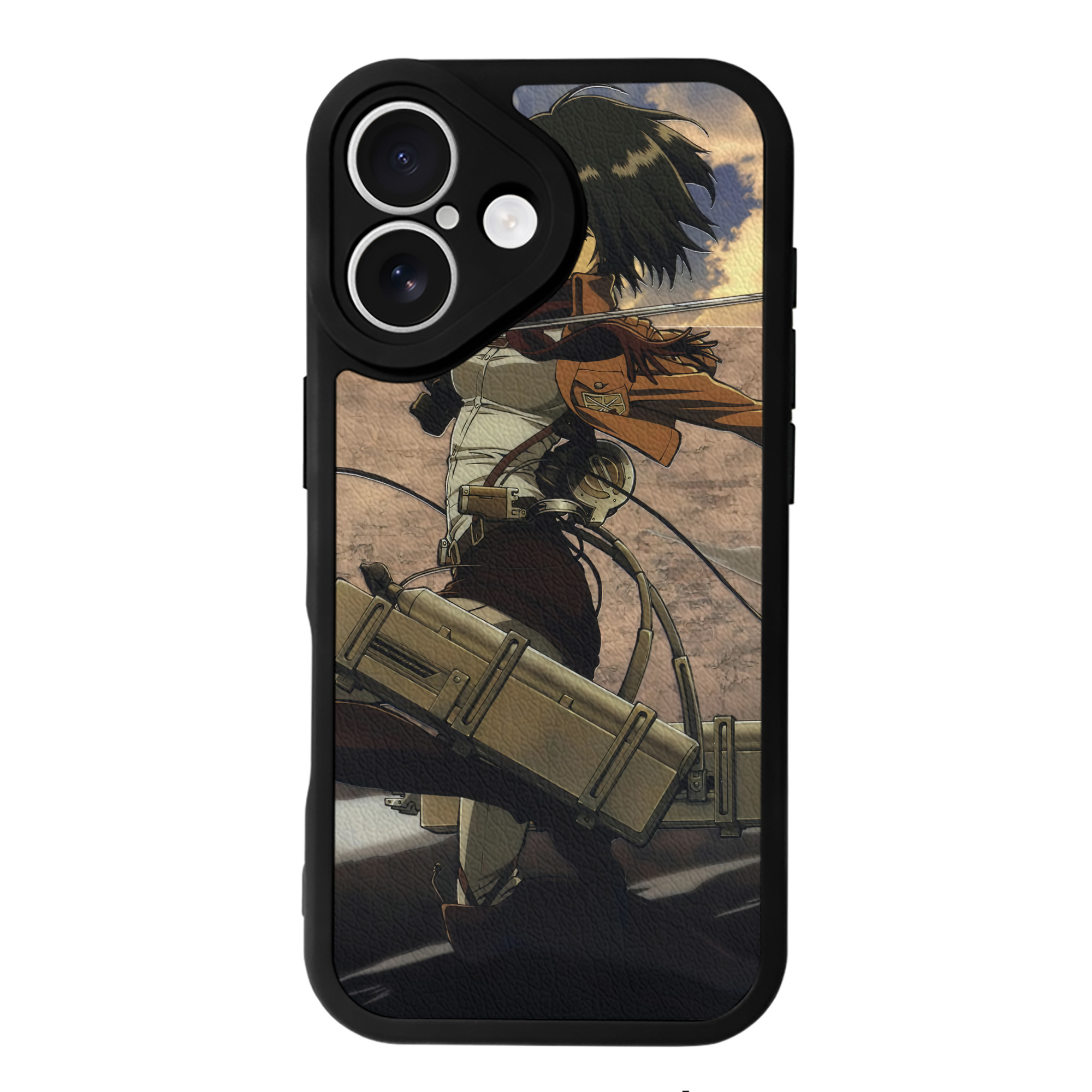 （画像用） 進撃の巨人 Attack on Titan 【iPhone 16シリーズ対応】シリコンスマホケース（レザー調） 材質：シリコン